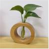 Buy cheap Exquisite Nordic style table stand glass test tube vase wooden hydroponic plant holder from wholesalers
