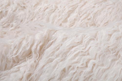 Buy cheap Ivory Mongolian Faux Fur Fabric Acrylic 150cm Fleece from wholesalers