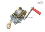540kg Zinc Coated Manual Boat Winch , 225Mm Handle Ratchet Hand Operated Winch