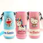 Embroidery Round H18cm Water Bottle Sleeve For Children