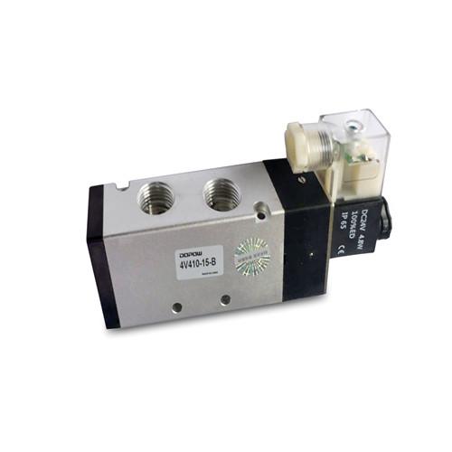 Buy cheap 4V410-15 1/2'' Single Coil 5/2 Way Pneumatic Directional Valve Aluminum Material from wholesalers