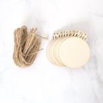 DIY Wooden Christmas Ornaments Unfinished Predrilled Wood Slices for Holiday