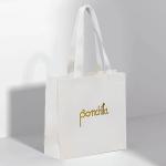 Custom White Black Paper Plain Paper Bags For Dresses Shopping With Your Own