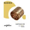 Buy cheap DIN 1494 / ISO 3547 Sleeve Tin Bronze CuSn8 Plain Bearing Rolled Bushes With Lubrication Grease Holes from wholesalers
