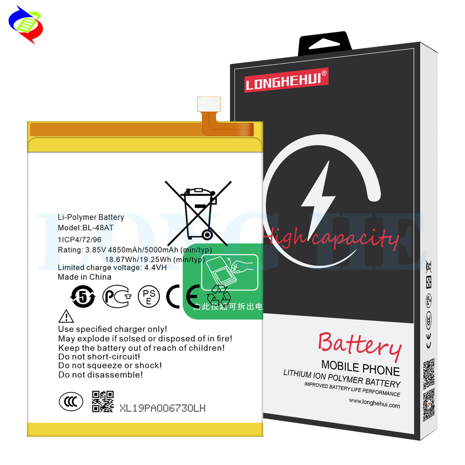 Tecno BL-48AT 4850mAh Mobile Phone Battery for Tecno L9 Plus Batteries