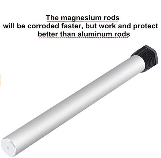 OEM Hot Water Heater Anode Rod , Magnesium Sacrificial Anode Rod Corrosion