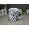 Buy cheap 300ml Super White Porcelain Mugs With Decal FDA And CA65 Approved from wholesalers