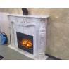 Buy cheap White marble fireplace mantel from wholesalers