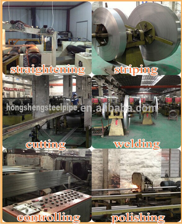 600 grit polished stainless steel square tube for decoration