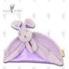 Buy cheap Purple Plush Soothing Stuffed Animal Baby Comforter Toy 25 X 28cm from wholesalers