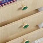Single Hole Brass Decorative Drawer Knobs Zinc Alloy