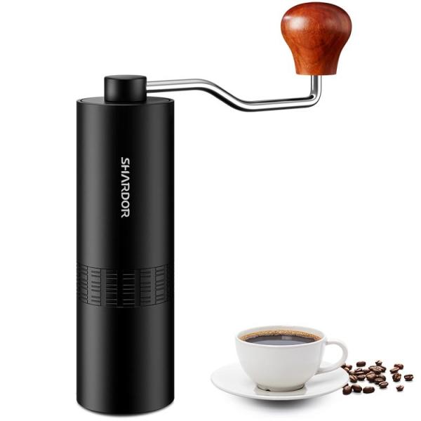 Buy cheap Adjustable Portable Manual Coffee Grinder Aluminum Alloy Stainless Steel Burr Grinder from wholesalers