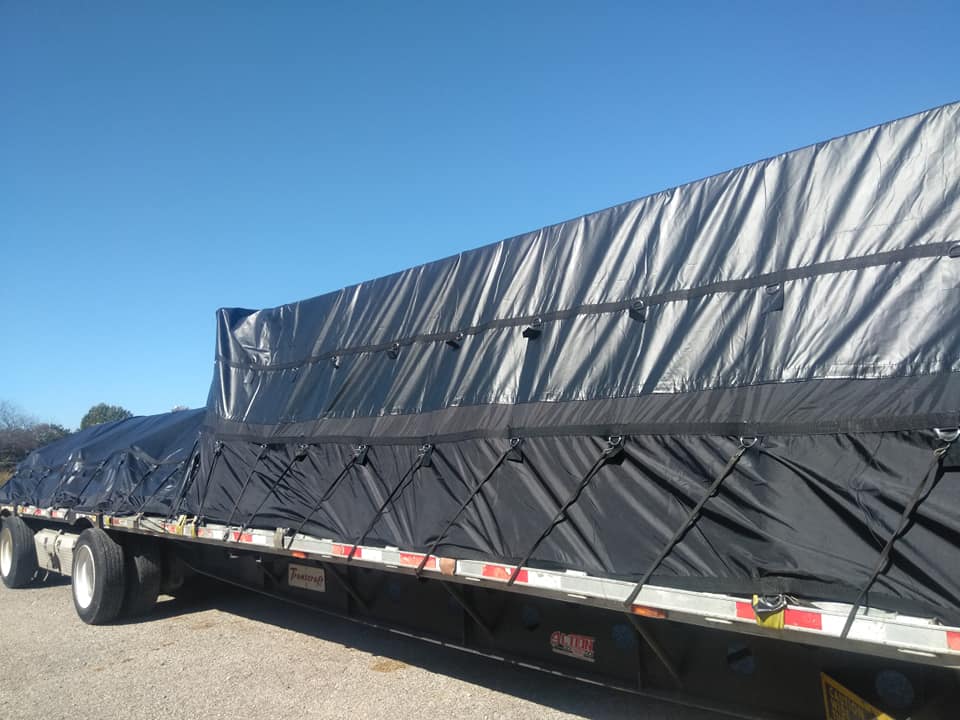 Plain PVC Coated Fabric Unique Flatbed Outdoor 20x20 PVC Coated Tarpaulin Steel Tarps