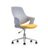 Buy cheap Folded Office Sitting Chairs Modern White Plastic Office Chair Gray Plastic Movable from wholesalers