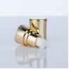 Buy cheap 18/400 White and Gold Electroplated Aluminum Foundation Pump Head Cream Pump Green Bottle for Personal Care and Cosmetics from wholesalers