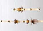 Modern Hotel Villa Lobby LED Pendant Lamp bedroom Chandelier Crystal Luxury