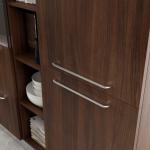 Wood Veneer Melamine White Kitchen Cabinets Tailored Melamine Kitchen Set