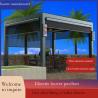 Buy cheap Outdoor Garden Villa Courtyard Pavilion with Louver Turning Aluminum Alloy Veneer Roof Pergola from wholesalers