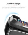 Bicycle upper tube bag mobile phone touch screen road bike mountain bike front