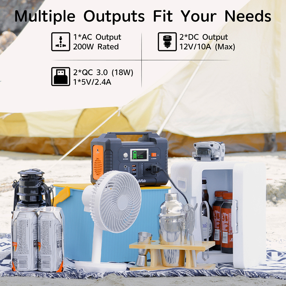 High Capacity Battery 200W 1000W Portable Power Station Solar Generator for Emergency