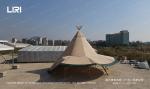 4m Outdoor Canvas Tipi Glamping Tent For Hotel Party