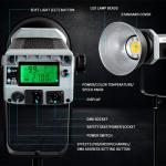 300W sunlight softbox cob led bi color 2700-7500K video lights studio spot light