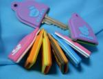 Novelty Personalized Promotional Gifts Imprinted Logo PVC Keychain With LED