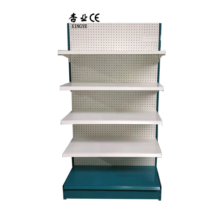 Factory customized color size single side grocy store shelf supermarket shelf gondola rack