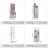 Buy cheap Cosmetic Gray Wooden Display Rack with Big Light Box Store Furniture for Skincare Store Interior Design from wholesalers