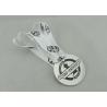 Buy cheap Half Marathon Ribbon Medals Gold Plating For Bowling Game from wholesalers