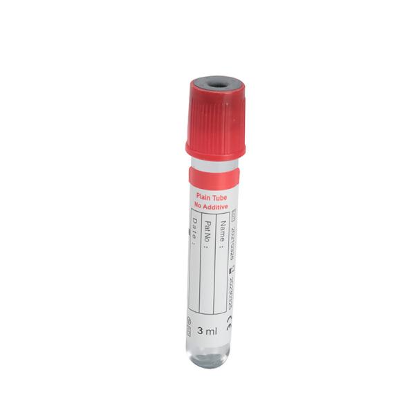 Buy cheap Red Top No Additive Plain Vacuum Serum Blood Collection Tube Disposable Hospital Medical Test from wholesalers