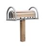 Buy cheap outdoor fitness equipments WPC materials based back stretcher-LK-S05 from wholesalers