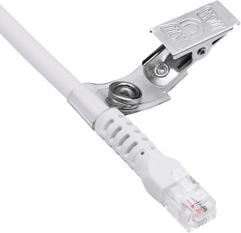 Custom RJ11 6Pin 4Core Single Button Hand Grip Nurse Call Cable with Clip for Nurse Station Nurse Call Station