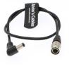 Buy cheap 4 Pin Hirose Male to Right Angle DC Jack Power Cable for Sound Devices 633/644/688 Zoom F8 Blackmagic Cinema Camera 4K from wholesalers