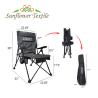 Buy cheap Metal Portable Foldable Lawn Chairs Oversized Hiking Camping NonSlip from wholesalers
