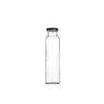 Round 12oz 350ml Orange Juice Glass Bottle With Metal Lid