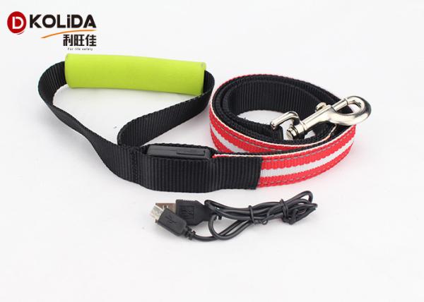 Buy cheap Large Adjustable Safety Rechargeable LED Dog Leash And Collar Set 120cm from wholesalers