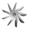 Buy cheap 114mm Diameter Fireplace Fan 9 Blades Galvanized Sheet For Pellet Stove from wholesalers