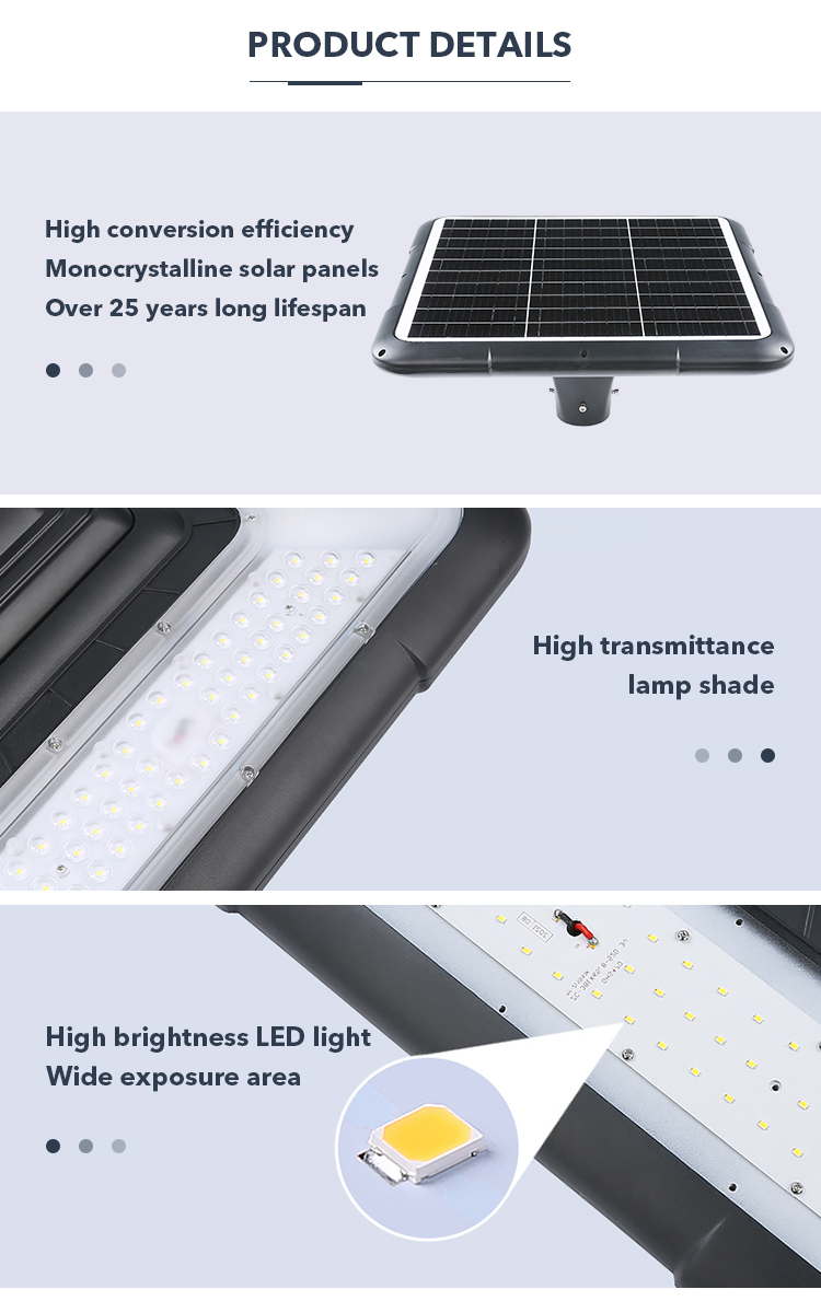 45W Quare Shape Outdoor Garden Solar Light All In One IP65 For Communities Parks