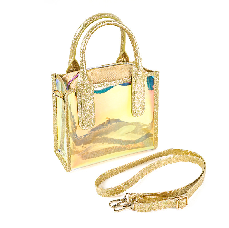Reusable Waterproof Transparent Iridescent Beach Bag