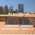 Outdoor PVC WPC Wood Plastic Composite Decking Flooring with Grooved Nonskid