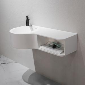 Wholesale Compact Structure Wall Hung Basin Corner Wall Mount Sink Easy To Install from china suppliers