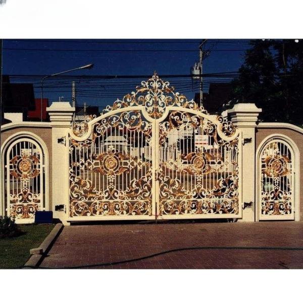 Buy cheap Luxury Antique Wrought Iron Pipe Designs Main Gate for Home Garden Or Outdoors from wholesalers
