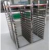 Buy cheap stainless steel 304 food Grade oven racks ,trays trolleys , steel food racks ,bakery trolleys for bread production from wholesalers