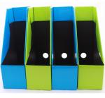 Foldable Stationery Holder Magazine File Organizer CMYK Corrugated Collapsibile