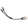 Buy cheap OEM Electronic Wire Harness One USB To Two 3.5mm Headphone Jack Adapter from wholesalers