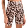 Buy cheap High Waisted Active Yoga Shorts Animal Print Workout Shorts Squat Proof Leopard 8inch from wholesalers