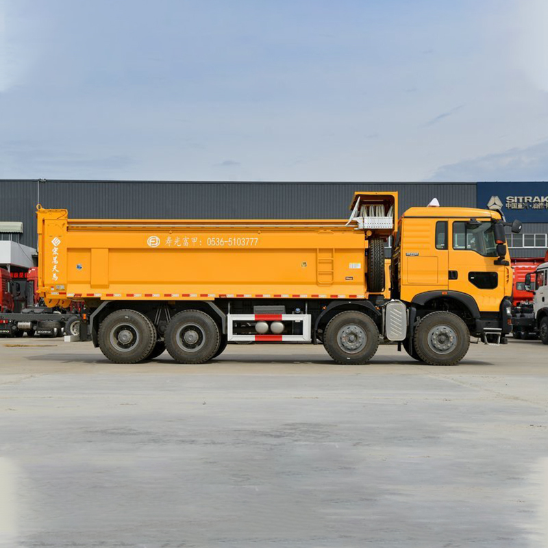 construction machine howo used 8x4 tipper trucks in Ghana Heavy truck Steering Left