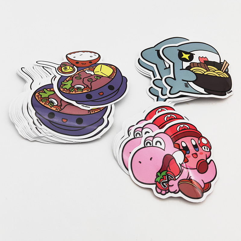 CMYK Printing Die Cut Stickers UV Resistant Custom Waterproof Vinyl Stickers
