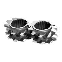 Buy cheap Co Rotating Twin Screw Extruder Elements , Extruder Screws And Barrels 92mm product